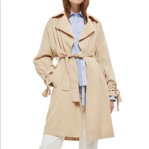 NWOT TOPSHOP draped trench coat